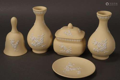 Five Wedgwood Jasper Ware Items,