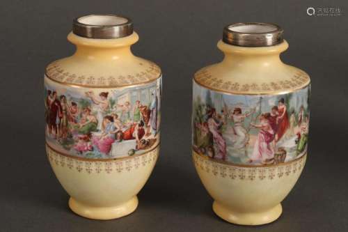 Pair of English Porcelain Vases,