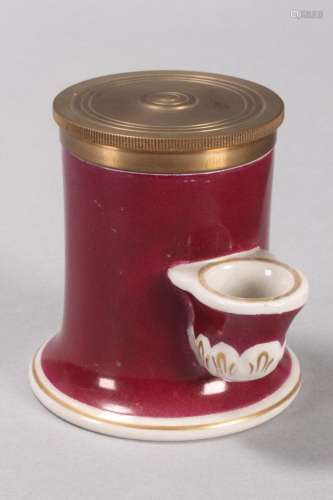 19th Century French Porcelain Inkwell,