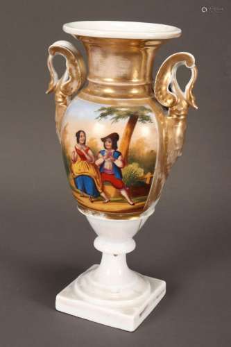 Continental Porcelain Vase,