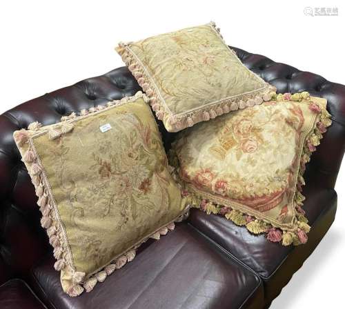 Three Tapestry Cushions,