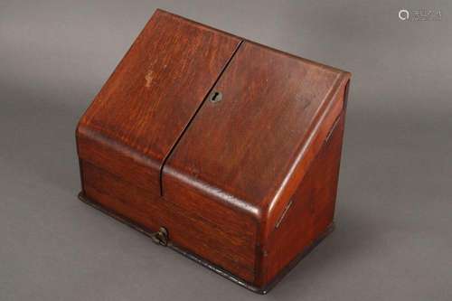 Victorian Oak Fold Out Desk Tidy,