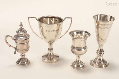 Four Assorted English Sterling Silver Miniature