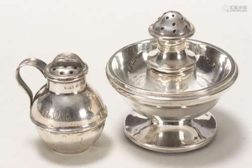 Unusual George V Sterling Silver Salt Shaker and