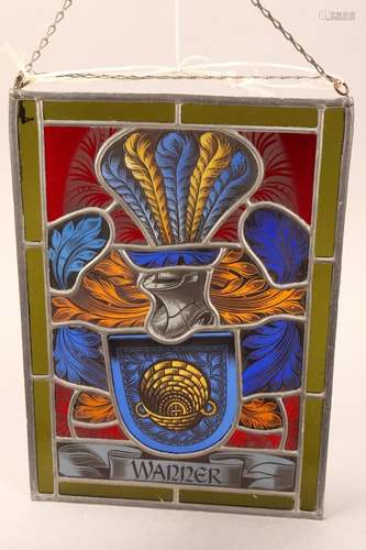 Heraldry Stained Glass Panel,