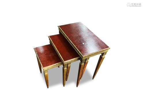 French Gilt Nest of Tables,