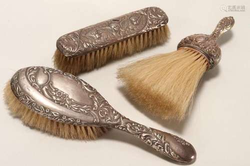 Edwardian/George V Sterling Silver Brush Set,