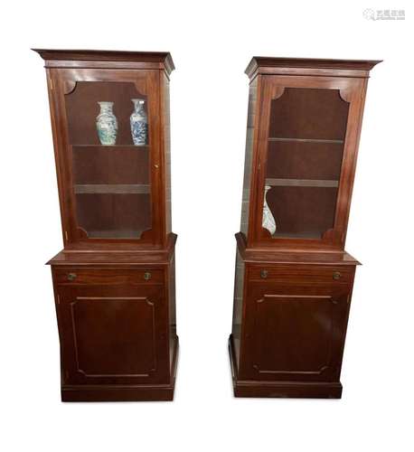 Pair of Slender Bookcases,