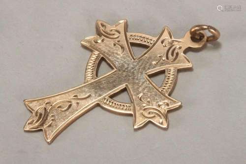 Australian 9ct Gold Cross Pendant,