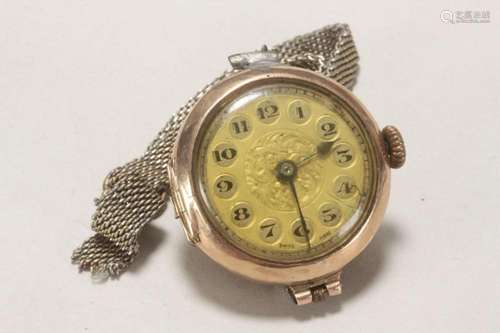 Victorian Ladies 9ct Gold Wristwatch,