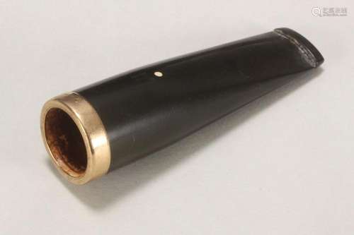 Dunhill Cigar Holder with 9ct Gold Rim,