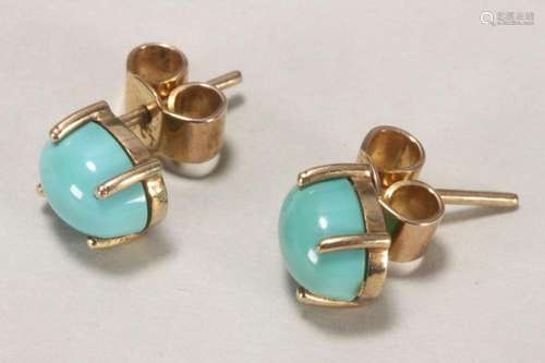 Pair of 9ct Gold Earrings,