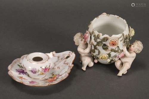 19th Century German Figural Porcelain Bowl,