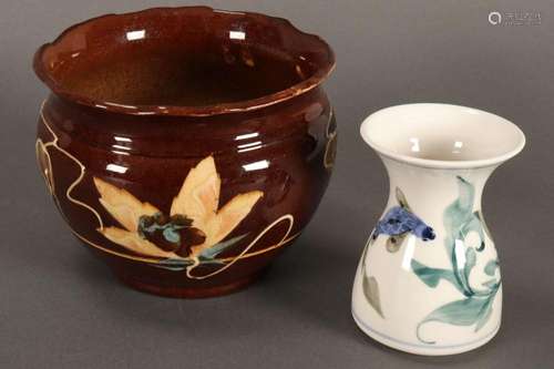 Two Pottery Items,