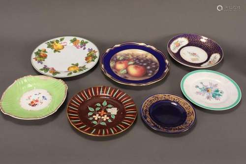 Quantity of Porcelain Cabinet Plates,