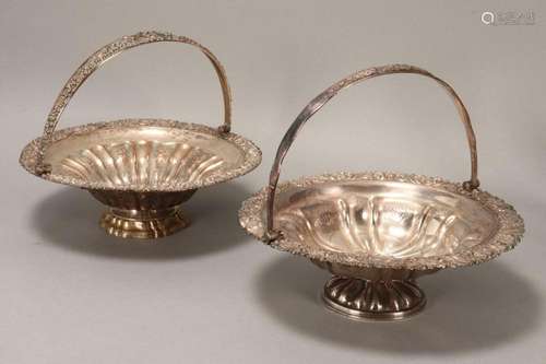 Two Large Sheffield Plate Baskets,