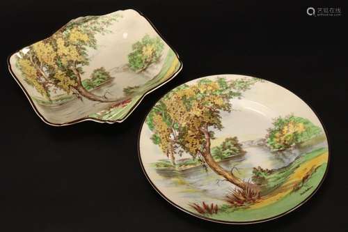 Empire England 'Wattle Time" Porcelain Plate &