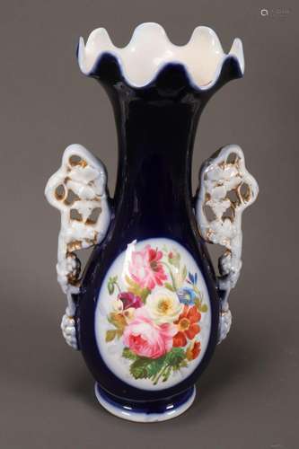 19th Century Twin Handled Porcelain Vase,