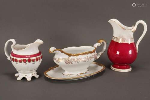 Three Porcelain Jugs,