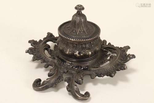 Rococo Style Inkwell,