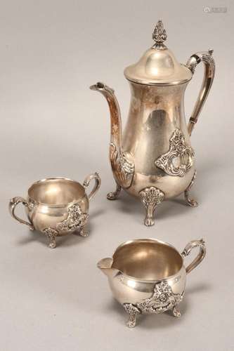 Silver Plate Tea Set,