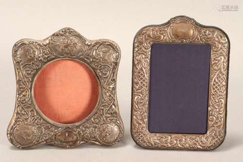 Two Sliver Plate Photo Frames,