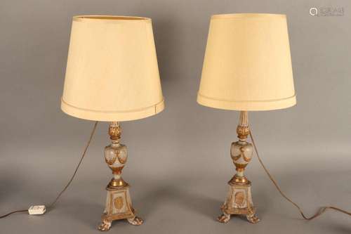 Pair of Italian Classical Style Table Lamps,