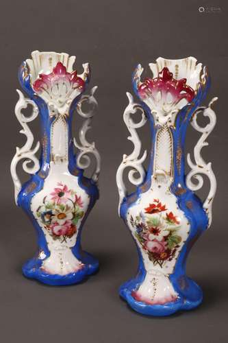 Pair of 19th Century French Altar Vases,