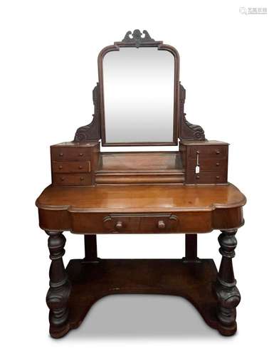 Victorian Walnut Dressing Table,