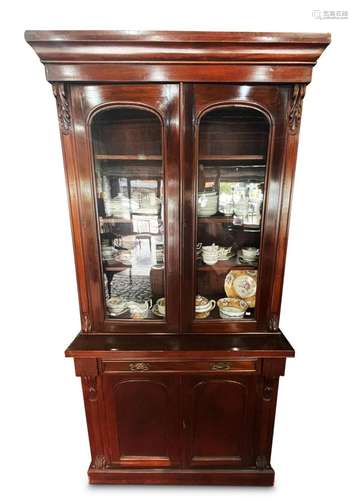 Victorian Two Door Bookcase,