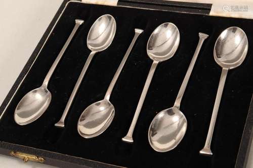 Six Elizabeth II Sterling Silver Coffee Spoons,