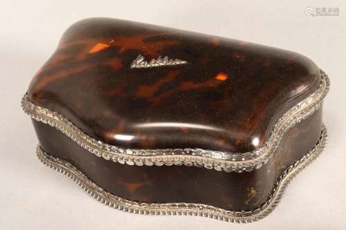 Early 20th Century Tortoise Shell and Silver Jewel