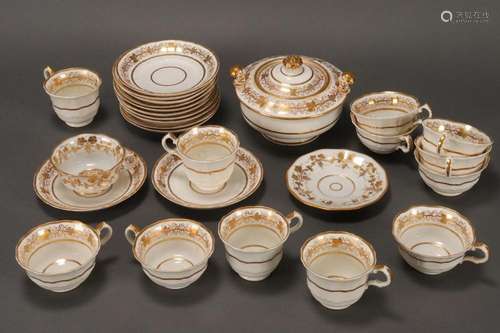 Late 19th Century Continental Part Tea Set,