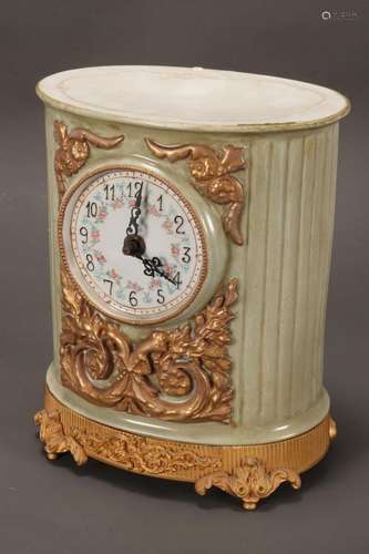 Capodimonte Porcelain Mantle Clock,