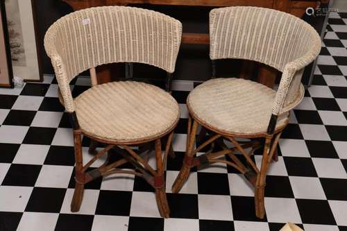 Pair of Reedtex Cane Chairs,