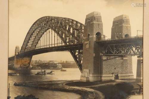 Late 1930's Photograph of Sydney Harbour Bridge,