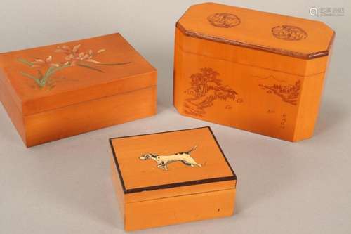 Three Wooden Boxes,