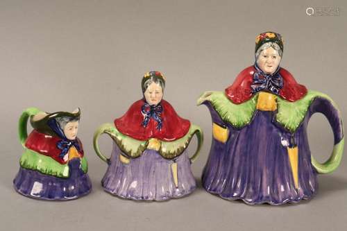 English Porcelain figural Tea set,