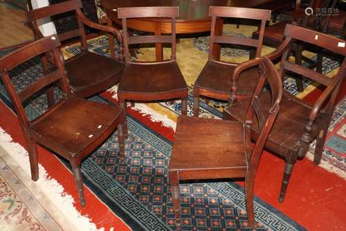 Set of Six 19th Century Provincial Chairs,