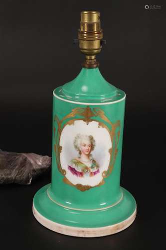 19th Century Paris Porcelain Converted Table Lamp,