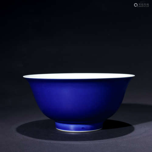 1950-1980年 祭蓝釉碗