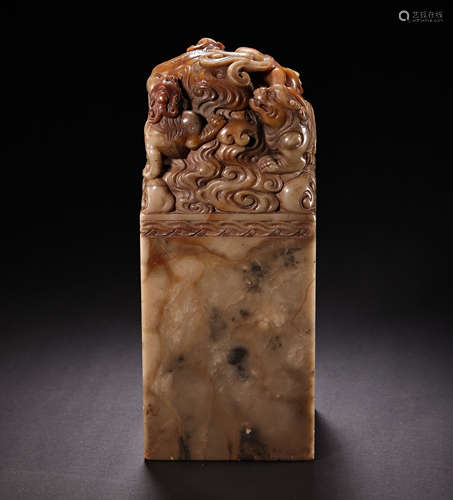 CHINESE QING DYNASTY ROYAL SHOUSHAN STONE SEAL