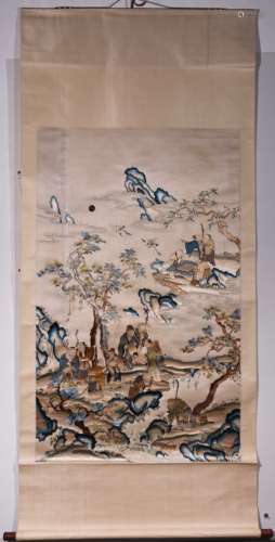 CHINESE QING DYNASTY EMBROIDERY