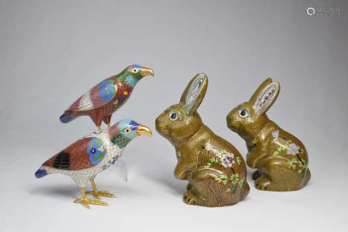 Group of Cloisonne Animal