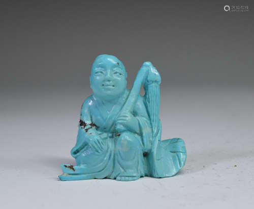 Blue Turquoise Child Figure