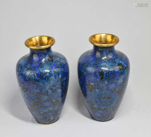 Pair of Cloisonne Vase