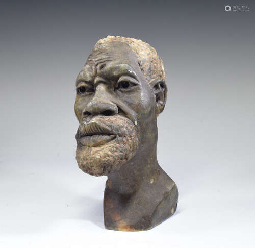 Stone Africa Man Figure