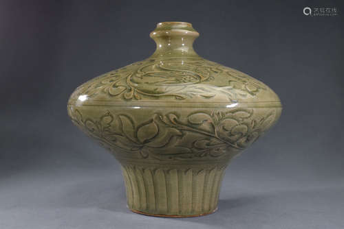 Chinese Yaozhou Kiln Porcelain Vase