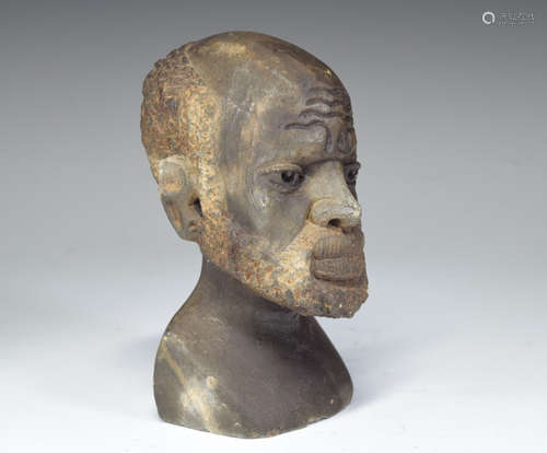 Stone Africa Man Figure