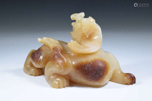 Chinese Jade Beast Figure